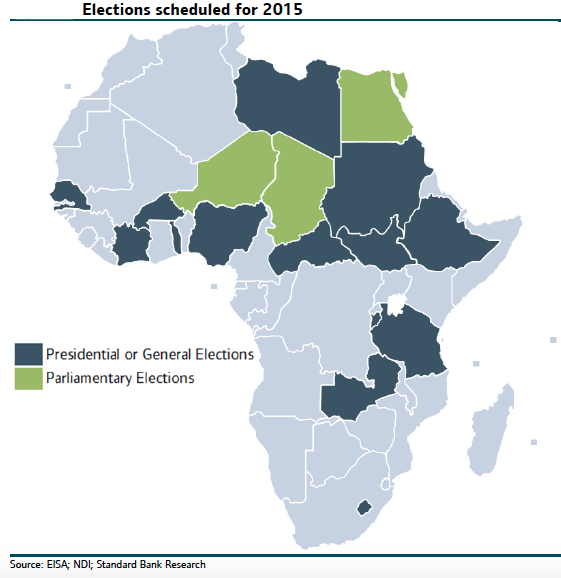 African election map Africa Global Funds