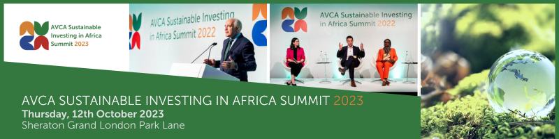 <p>Gain first-hand insight on sustainable investing trends in Africa at the unmissable AVCA Sustainable Investing in Africa London Summit 2023</p>

<p><strong><em>Earlybird ending 31 August 2023</em></strong></p>

<p>Join us for the 2nd edition of AVCA&rsquo;s Sustainable Investing in Africa Summit as we convene founders, investors, policymakers and industry leaders to discuss the trends, opportunities and challenges in<br />
investing with a sustainability lens across the continent.</p>

<p>This summit reflects AVCA&rsquo;s commitment to remain at the forefront of raising awareness of and creating dialogue on topical themes confronting the private capital ecosystem Harnessing the Power of Private Capital To Build a Sustainable Future.</p>

<p>This year we continue to explore how sustainable investing serves as a stimulant for positive change; unlocking opportunities for growth, fostering development, and building a more sustainable future for Africa.</p>

<p>The Summit will be followed by AVCA Connect an informal evening of networking over drinks and nibbles, from 5.30 pm.</p>

<p><strong>Highlights from the AVCA Sustainable Investing in Africa Summit 2022:</strong><br />
&bull; 140+ delegates from 42 countries including US, UK and Nigeria, in an intimate and personal setting. Delegates said the #AVCASummit2022 was &ldquo;intimate enough to have good conversations&rdquo;.<br />
&bull; Attendees included GPs, law firms, advisors and LPs, such as British International Investment (BII), DEG FMO, Leapfrog, DPI and IFC.<br />
&bull; Panel sessions covered climate, impact &amp; measurement, digitisation and gender and much<br />
more.</p>

<p><strong>Registration link: <a href="https://bit.ly/3QfoHtc">https://bit.ly/3QfoHtc</a></strong></p>
