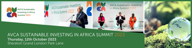 <p>Gain first-hand insight on sustainable investing trends in Africa at the unmissable AVCA Sustainable Investing in Africa London Summit 2023</p>

<p><strong><em>Earlybird ending 31 August 2023</em></strong></p>

<p>Join us for the 2nd edition of AVCA&rsquo;s Sustainable Investing in Africa Summit as we convene founders, investors, policymakers and industry leaders to discuss the trends, opportunities and challenges in<br />
investing with a sustainability lens across the continent.</p>

<p>This summit reflects AVCA&rsquo;s commitment to remain at the forefront of raising awareness of and creating dialogue on topical themes confronting the private capital ecosystem Harnessing the Power of Private Capital To Build a Sustainable Future.</p>

<p>This year we continue to explore how sustainable investing serves as a stimulant for positive change; unlocking opportunities for growth, fostering development, and building a more sustainable future for Africa.</p>

<p>The Summit will be followed by AVCA Connect an informal evening of networking over drinks and nibbles, from 5.30 pm.</p>

<p><strong>Highlights from the AVCA Sustainable Investing in Africa Summit 2022:</strong><br />
&bull; 140+ delegates from 42 countries including US, UK and Nigeria, in an intimate and personal setting. Delegates said the #AVCASummit2022 was &ldquo;intimate enough to have good conversations&rdquo;.<br />
&bull; Attendees included GPs, law firms, advisors and LPs, such as British International Investment (BII), DEG FMO, Leapfrog, DPI and IFC.<br />
&bull; Panel sessions covered climate, impact &amp; measurement, digitisation and gender and much<br />
more.</p>

<p><strong>Registration link: <a href="https://bit.ly/3QfoHtc">https://bit.ly/3QfoHtc</a></strong></p>
